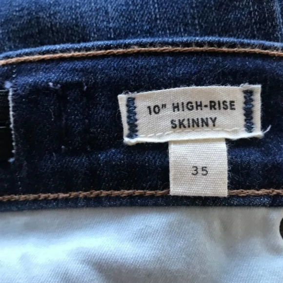 Madewell 10" high rise skinny jeans 35 waist - Picture 2 of 5